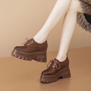 Deep Mouth Flat Shoes - Khaki Brown - 2024 Spring