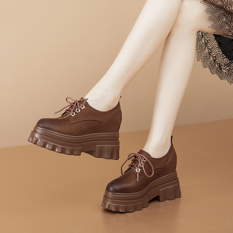 Deep Mouth Flat Shoes - Khaki Brown - 2024 Spring